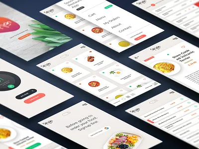 Spoon The Restaurant App animation app cuisine design food mobile prototype reservation restaurant ui vegetarian
