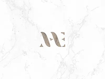 MAE Monogram a e handmade lettering m marble monogram savethedate typography wedding