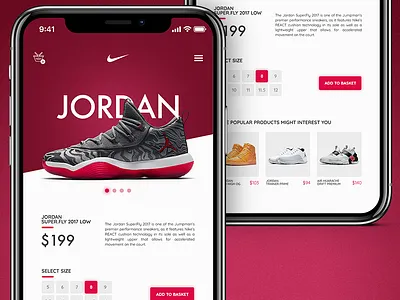 Mobile Nike Store app application ecommerce eshop kicks mobile nike shoes shop sport