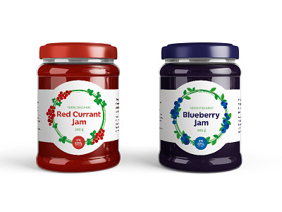 Organic Jam Design design illustration jam label packaging product