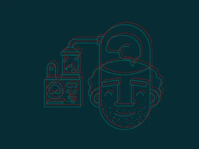 Brain Power ai automation icon illustration vector