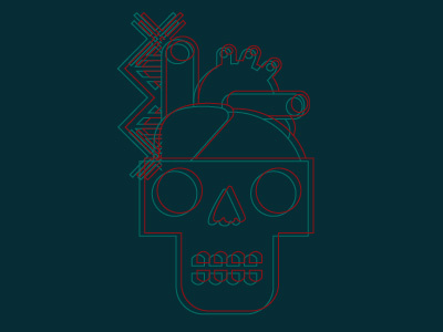 Fear ai fear future icon illustration vector