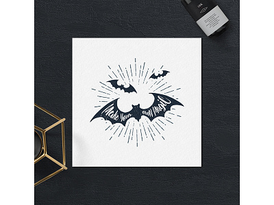Make your own magic badge design grunge halloween hand drawn holiday vintage