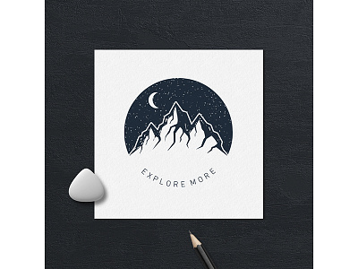 Explore more adventure badge camping design double explore exposure grunge logo typography vintage wanderlust