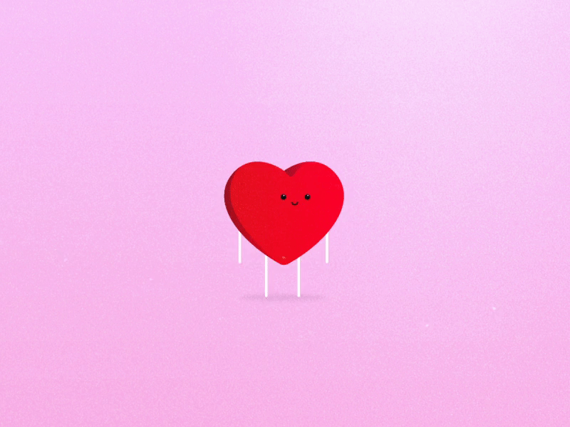 Valentines Day Animation animated animation character cute day design gif heart sick valentines