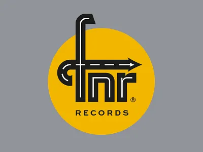 Record Label Logo branding label lettering logo road