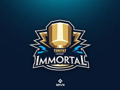 Smite League “Immortal” design esport graphic league logo mascot sport