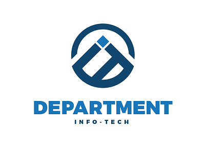 IT Dept. - Info-Tech Research Group blue branding department dept info tech it logo