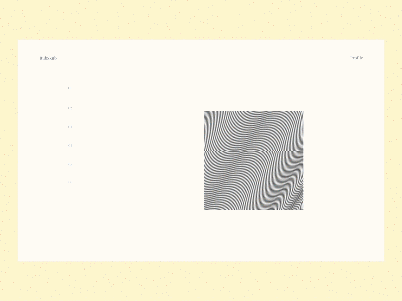 Landing folio test animation design interaction minimal portfolio ux webdesign website