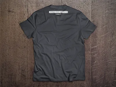 FirefoxOS - System Front End T-Shirt (back) clothing firefox firefoxos mozilla swag team tshirt