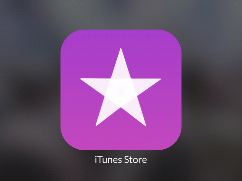 Itunes Store animated animated ui app design fluent design material design ui boomerang ui design web design