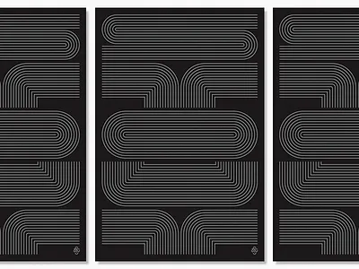 S T O U T custom lettering lines poster repetition screenprint silkscreen stout type typography