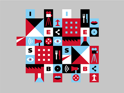 IESB style guide — module geometry illustration ilustração padrão pattern pianofuzz vector vetor