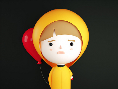 Georgie - It 3d 3d illustration character design cinema 4d georgie it