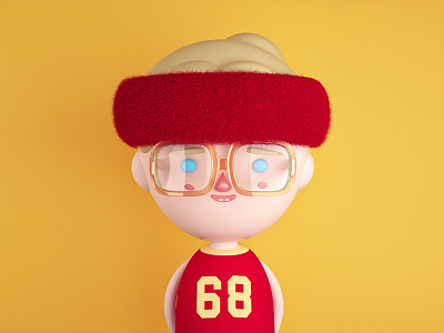 Olive - Little Miss Sunshine 3d 3d illustration character design cinema 4d