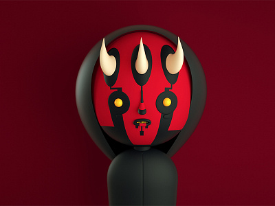 Darth Maul - Star Wars 3d 3d illustration character design cinema 4d