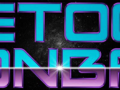 Galactic 80's 1980s eighties funky galactic retro space type typography universe vintage