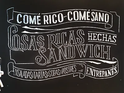 Chalk wall chalk lettering sign type wall