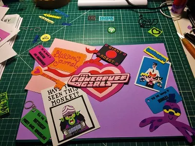 Practice in progress handcrafted illustration paper art papercut