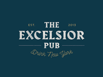 Excelsior Pub Logo bar brand identity identity design logo logotype pub restaurant wordmark