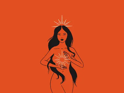 Live in the light graphic design handmade illustration retro sketch vintage