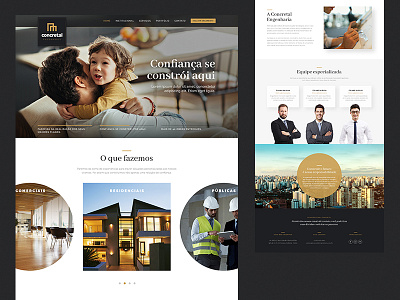 Concretal Design Homepage design identity landing layout logo ui ux web website