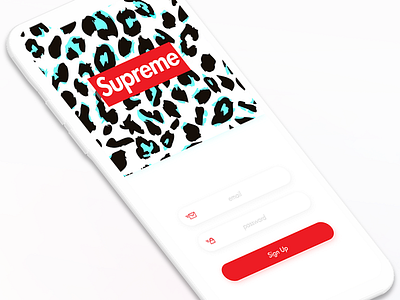 Login Screen - Daily UI #001 daily ui login screen supreme