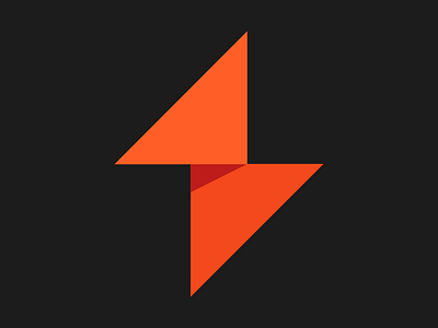 Winamp flat geometric orange triangle winamp