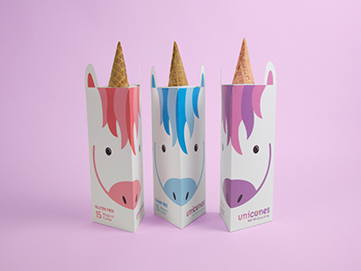 Unicones creative thinking design illustration packaging