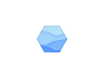 Hex Water affinity affinity designer drip dripping flow glow hex hexagon hexagon water icon logo water