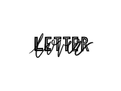 Letter Lover hand lettering illustration lettering procreate typography