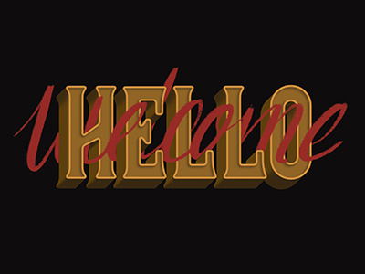 Hello caligraphy design graphic design illustration lettering typography