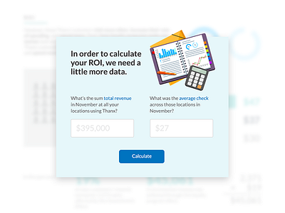 We need a little more data form loyalty rewards saas thanx ui