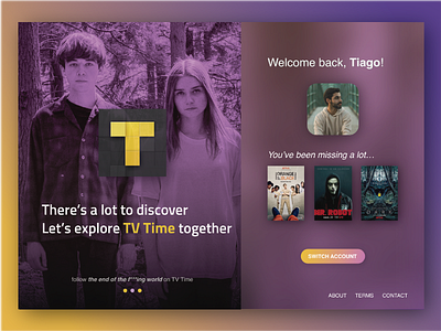 Daily UI #001 ~ Sign up! [2] 001 dailyui interface movie show tv tvshow ui