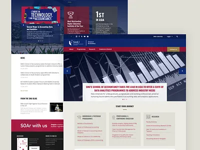 School of Accountancy Preliminary Studies accountancy homepage smu university website design