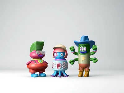 Music Monster Party 3d character monster