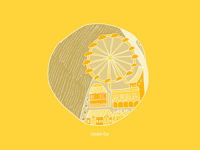 London Eye adobe city illustration london london eye map