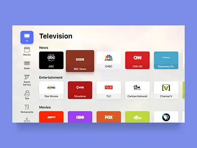 Smart TV - TV Channels channels smart home smart tv television tv tvos