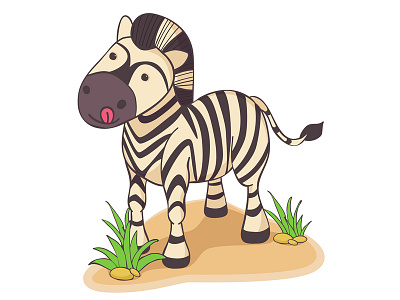 Zebra art character illustration zebra