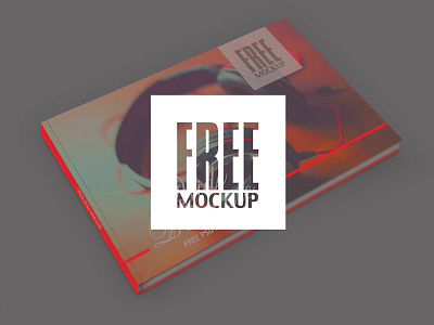 FREE MOCKUP brochure cover design free graphic hardcover mockup wide