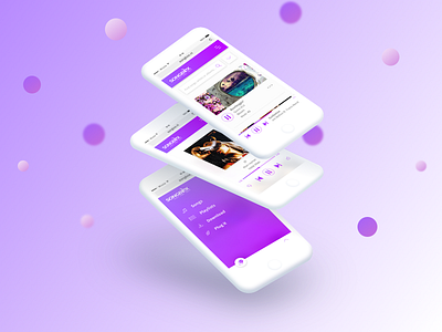 Songbox Dribbble app mobile music musicplayer ui ux
