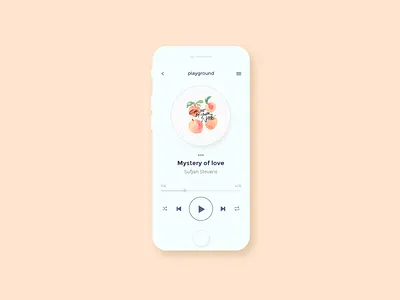 Playground app design music music app music player play playground ui ux visual design