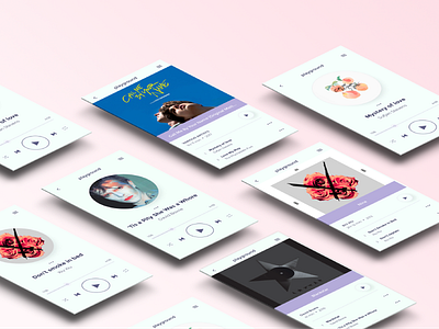 Play app design music play playground ui ux visual design