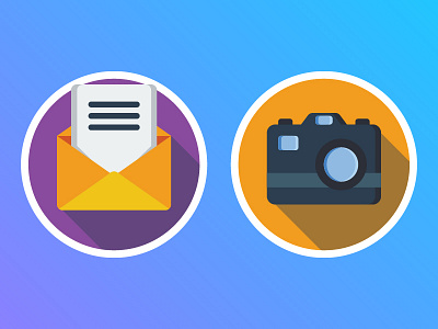 Dailyicon day 12 Create 2 user interface icons camera coffee email flaticons icon iconsets mail mobile photography ui userinterface