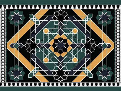 Alhambra Tiles alhambra architecture granada illustration illustrator span tiles vector