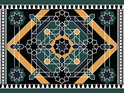 Alhambra Tiles alhambra architecture granada illustration illustrator span tiles vector