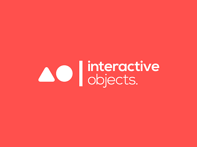 Interactive Objects Logo Sketch circle geometric icon io lockup logo logotype mark nexa red simple triangle