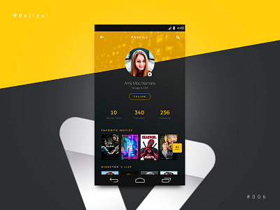 User Profile app dailyui mobile profile ui user user profile ux