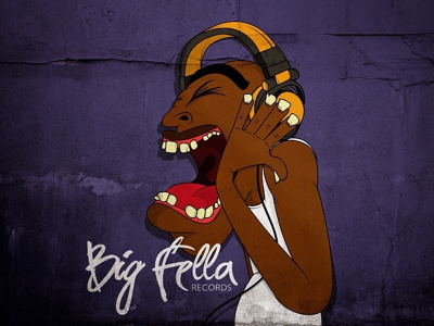 Big Fella art design gangsta graffiti headphones illustration music record label sing street