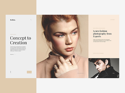 Fashion modular website block design fashion interaction landing layout minimal modular mondrianism template typography ui